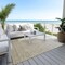 Homeroots 9' X 12' Taupe And Gray Geometric Washable Indoor Outdoor Area Rug 605817 - alternate 7