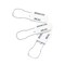 Brady Padlock Plastic Seals, White, 100PK 95174 - alternate 1