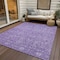 Homeroots 5' X 8' Plum And Lavender Floral Washable Indoor Outdoor Area Rug 604678 - alternate 6
