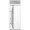 Vdomdoors Steel Door Deux 1713 White Enamel Transom Black Window Stainless Inserts Single Modern Painted-W36x DEUX1713EXD-BEM-W36 x H80+16-Left-hand Inswing - alternate 1