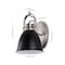 Jonathan Y Phineas 7" 1-Light Adjustable Farmhouse Bohemian Iron LED Vanity Light, Black/Nickel JYL1114A - alternate 4