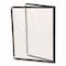Excello Global Products Menu Holder For 8.5 x 11 Menus, Portrait Orientation 4-View, 9.6 x 11.9, Clear/Black/Silver SPLS-MENU4-1PK - alternate 3