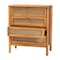 Baxton Studio Jenn Golden Brown Wood Japandi 4-Drawer Chest with Distressed-Finished Rattan 253-13947-ZORO - alternate 5