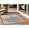Homeroots 5' Gray and Ivory Indoor Outdoor Area Rug 521651 - alternate 1