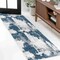 Jonathan Y Zoe Contemporary Bohemian Abstract Marble Navy/White 2 ft. x 8 ft. Runner Rug SEU302A-28 - alternate 1
