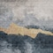 Homeroots 10' X 14' Blue Gray And Gold Abstract Washable Indoor Outdoor Area Rug 602998 - alternate 8