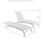 Crosley Weaver 2-Piece Outdoor Chaise Lounge Set KO70390WH-NV - alternate 6