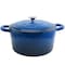 Crock-Pot Crock Pot Artisan 7 Quart Round Cast Iron Dutch Oven in Sapphire Blue 69145.02 - alternate 4