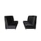 Homeroots Two Piece Black Seating Set 530613 - alternate 1