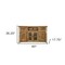 Homeroots 60" Brown Solid Wood Cabinet Enclosed Storage Distressed TV Stand 528698 - alternate 6