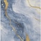 Homeroots 5' X 8' Blue And Gold Abstract Washable Indoor Outdoor Area Rug 611332 - alternate 4