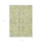 Homeroots 5' X 8' Artichoke Green Oriental Washable Non Skid Indoor Outdoor Area Rug 563740 - alternate 5