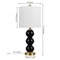 Jonathan Y February 21" Glass/Metal LED Table Lamp, Black/Brass Gold JYL1021E - alternate 2