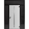 Vdomdoors Aluminum Door with Hidden Handle Hiddex 0155 Ardesia Nero Entry Steel Metal Modern Painted W14+36+1 HIDDEX0155EXD-BLK-W14+36+14xH80+12-LH-I - alternate 3