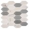 Andova Tiles Astor 2-in. x 4-in. Elongated Hexagon Glass Wall & Floor Mosaic Tile (0.99 Square Feet Per Box) Andova Tiles - alternate 4