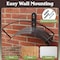Pure Garden Wall Mount Garden Hose Holder for 100 ft Hose, Steel Outdoor Hanger Black 50-LG409 - alternate 5