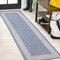 Jonathan Y Lucia Classic Diamond Border Blue/Cream 2 ft. x 8 ft. Indoor/Outdoor Runner Rug SMB207C-28 - alternate 1
