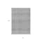 Homeroots 8' X 10' Gray And Silver Chevron Washable Indoor Outdoor Area Rug 612265 - alternate 4