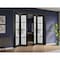 Sartodoors Sliding Closet Double Bi-fold Doors, Felicia 3312 Matte Black with Frosted Glass, Sturdy Tracks Mo FELICIA3312DBF-BLK-72 x 96 (4* 18x96) - alternate 4