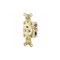 Hubbell Wiring Industrial 2-Pole 3-Wire 20A 125V 5-20R Receptacle, Ivory, Single Pack HBL5361I - alternate 1
