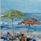 Homeroots Set of Two Blue Day At The Beach Square Framed Art, 2PK 476042 - alternate 2