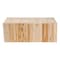 Bali & Pari Grayson Bohemian Natural Teak Wood Coffee Table with Unique Repurposed Wood Logs 247-13737-ZORO - alternate 6