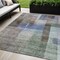 Homeroots 5' X 8' Brown Green And Blue Abstract Washable Indoor Outdoor Area Rug 604277 - alternate 1