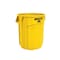Rubbermaid Commercial Brute(R) 10 gal Round Trash Can, Yellow, None, Plastic, Not Applicable FG261000YEL - alternate 1