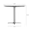 Flash Furniture 31.25" Round Outdoor Tabletop, Gray Faux Concrete, Seamless Surface Technology, 22x22 Silver X Base ST-RD31-CMGY-T2222S-GG - alternate 5