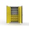 Strong Hold 14 GA Bin Cabinet with 3 Shelves - 48 In W. x 75 In. H x 24 In. D - 156 Yellow Bins 46-BBS-243-156Y-L - alternate 1