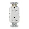 Leviton Plugs&Rcptcls, 20A, 125VAC, Wht, Polycarb G5362-W - alternate 1