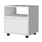 Homeroots 21" White Wood One Drawer Nightstand with Integrated Tech 518167 - alternate 1