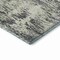 Homeroots 8' Gray Brown And Ivory Round Abstract Washable Indoor Outdoor Area Rug 643585 - alternate 6