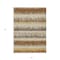 Homeroots 5' X 8' Brown Beige And Ivory Striped Washable Indoor Outdoor Area Rug 598365 - alternate 3