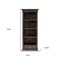 Homeroots 75" Brown and Black Wood Four Tier Bookcase 397666 - alternate 5