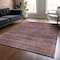 Homeroots 5' X 8' Merlot And Gray Striped Washable Indoor Outdoor Area Rug 588095 - alternate 8