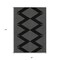 Homeroots 8' X 10' Black And Ivory Geometric Washable Indoor Outdoor Area Rug 598535 - alternate 6