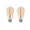 Bulbrite 7 Watt Dimmable Antique Filament ST18 Medium E26 LED Bulb, 2 PK 861410 - alternate 1