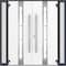 Vdomdoors Aluminum Double Doors Deux 1717 Gray Graphite Frosted Glass 2 Sidelights Entry Modern Painted 96x96 DEUX1717DEXD-GRE-W12+72+12xH96-RH-I - alternate 4