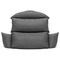 Leisuremod Hanging 2 person Egg Swing Cushion, Dark Grey ES57C-DGR - alternate 4