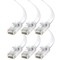 Maximm Cat6 Flat Ethernet Cable 30ft, 6PK, White, 6PK CAT6F-30FTWHITE6PK - alternate 1