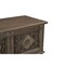 Homeroots 54" Brown Carved Floral Solid Wood Storage Ottoman 565175 - alternate 6