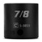 Capri Tools 7/8 in. Shallow Impact Socket, 3/8-Inch Drive, 12-Point, SAE CP53859 - alternate 1