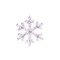 Homeroots Set of Two White Iridescent LED Lighted Holiday Snowflake Christmas Ornaments, 2PK 633333 - alternate 1