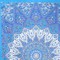 Homeroots 80" X 56" Royal Blue Mandala Cotton Hanging Tapestry 397194 - alternate 3