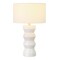 Homeroots 28" White Ceramic Table Lamp With White Drum Shade 524416 - alternate 4
