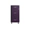 Space Solutions 14.25 in W 3 Drawer Mobile Vertical File Cabinet, Midnight Purple 25285 - alternate 4