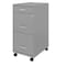 Space Solutions 14.25 in W 3 Drawer Mobile Vertical File Cabinet, Arctic Silver 24419 - alternate 8