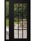 Vdomdoors Front Exterior Prehung Metal-Plastic Door Clear Glass / MANUX 8355 Matte Black / Office Commercial MANUX8355EXD-BLK-W36+14xH80-LH-I - alternate 1