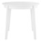 Homeroots 36" White Wood Round Top Dining Table 544275 - alternate 3